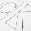 Calvin Klein Casual Minimalist Line Letter Print Cotton T-Shirt Men Tops Moonlight-White 40MC817-YAA