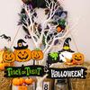 Wooden Pendant Festival Decor Pumpkin-Witch Decoration Front Door Welcome Sign Halloween Themed Door Sign Party Supplies