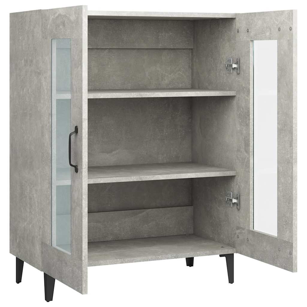 Vidaxl Cabinet, Concrete Grey, 69.5X34X90 Cm, Wood-Based Material