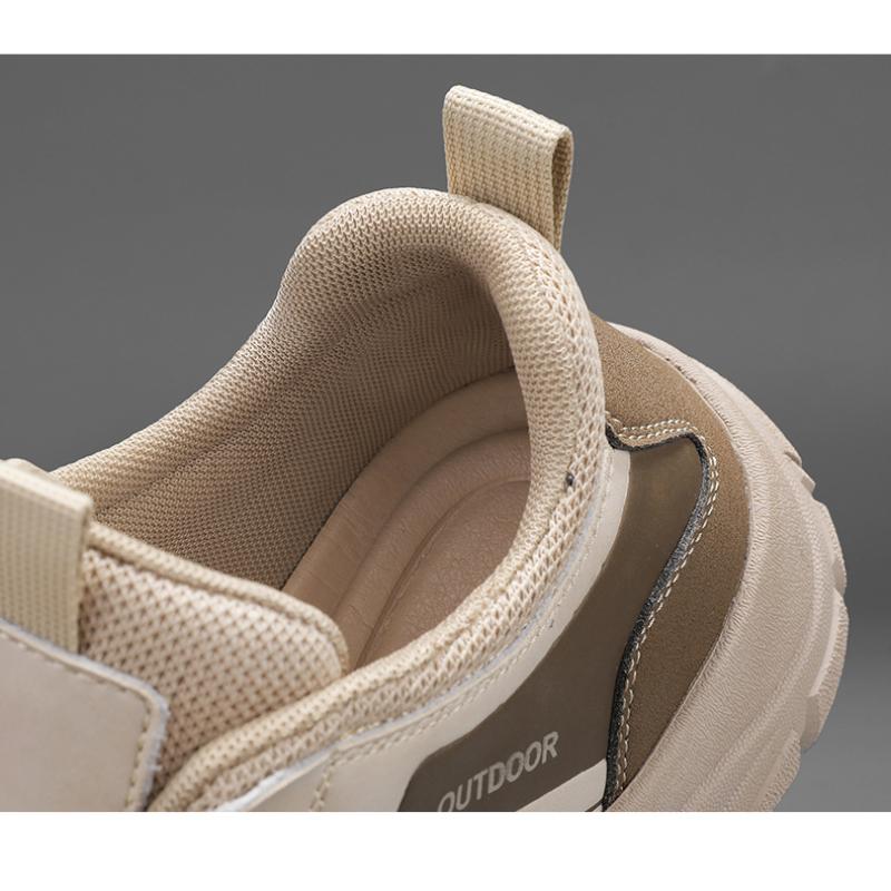 Men's Non-Slip Outdoor Sneakers New Leather Treking Footwear for Men Casual Hiking Shoes Travel Climbing Camping Trainers