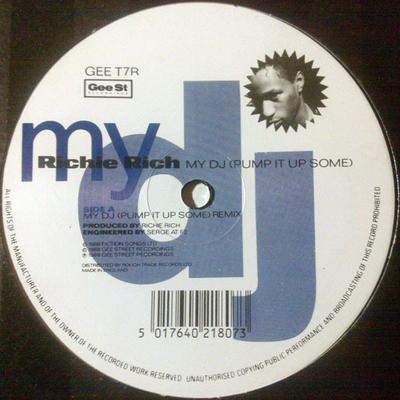 12inch Record RICHIE RICH - My DJ (Pump It Up Some) (Remix) GEET7R Gee Street 1988 UK Rap & Hip-Hop/R&B Used