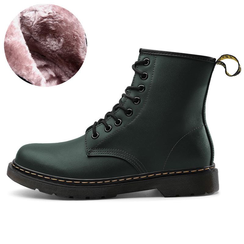 1 Martin Boots Classic Soft Leather British Style Short Boots NAPPA Leather Boots Round Head