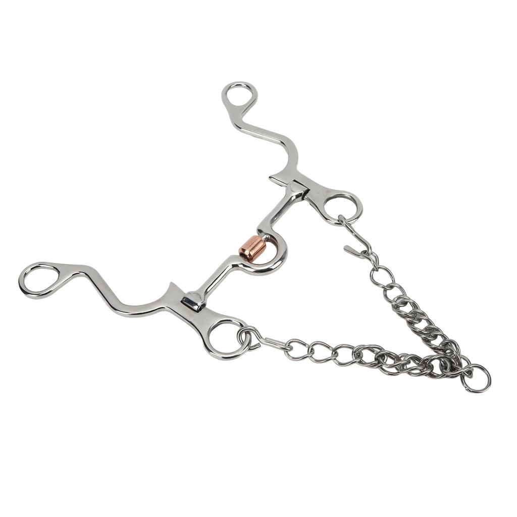 Pelham Bit Strong Fine Workmanship Stainless Steel Horse Bit for Horse Riding Equestrian Performance130MM