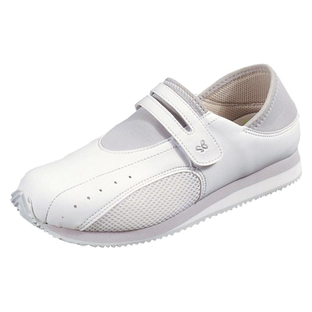 Moonstar Work Omoiyari 510 Nurse Size 3E Women's Sneaker-Style Shoes, Silver, 26cm,