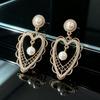 Boucles d'oreilles Clous Série Noire Vintage Aiguille en Argent 925 Minimalistes Accessoires de Personnalité Haut de Gamme pour Femmes
