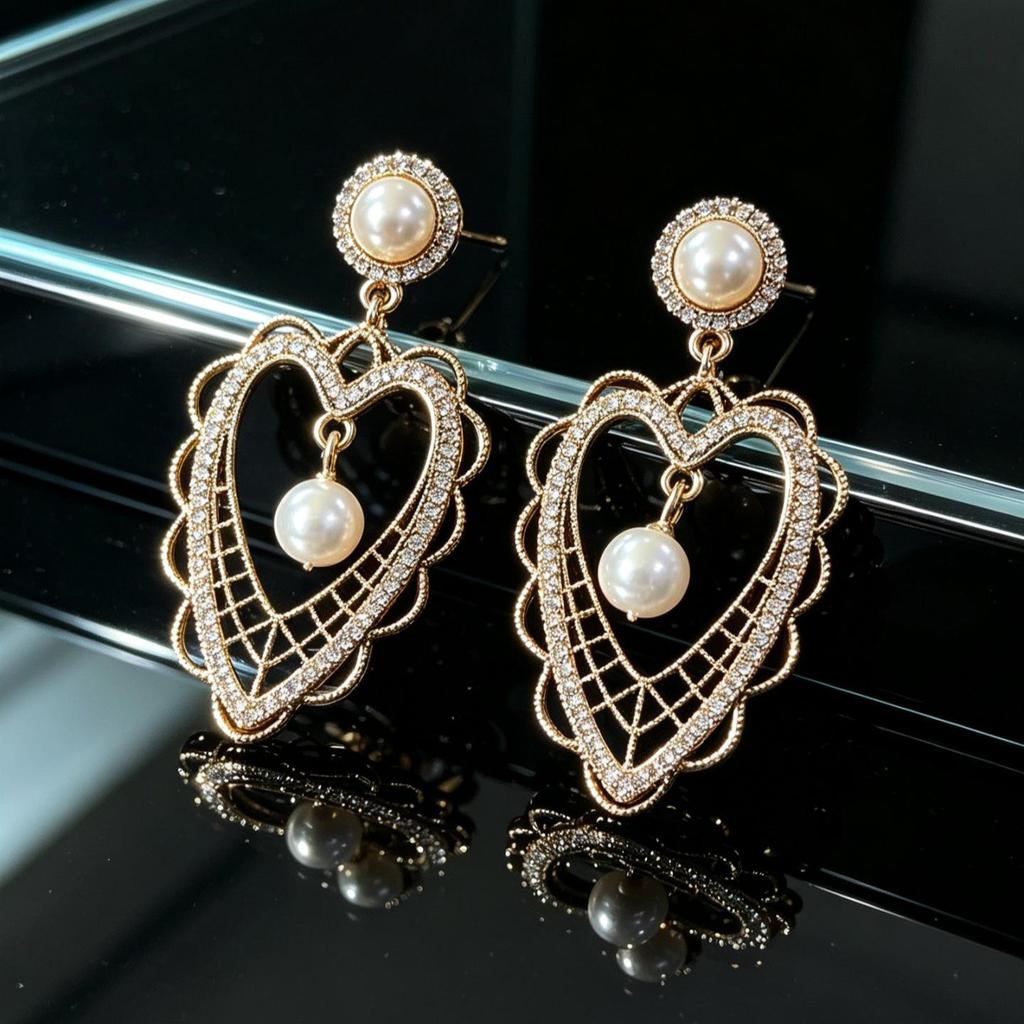 Boucles d'oreilles Clous Série Noire Vintage Aiguille en Argent 925 Minimalistes Accessoires de Personnalité Haut de Gamme pour Femmes