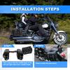 Universelle Motorrad-Satteltaschen Überwurf-Satteltaschen PU-Leder Seitengepäcktaschen Mit Becherhalter Für Sportster Softail Dyna