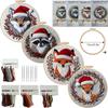 1set Christmas Animal Embroidery Kit, Suitable for Beginners, Includes English Stitch Instructions. DIY Embroidery Craft Material Kit.