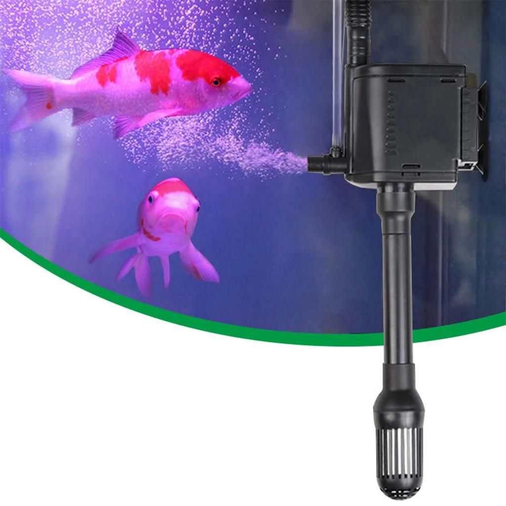Drei-in-Eins Kleines Aquarium Fischbecken Sauerstoffpumpe Leiser Filter Wasserpumpe Multifunktions-Verteiler Aquarium Zubehör Werkzeug