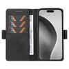 For iPhone 16 Pro Max Case Leather Phone Cover with Side Magnetic Clasp