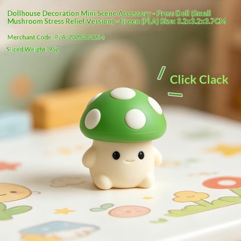 3D Printed Cactus Clicker Keychain Mini Fidget Clicker Toy Portable Push Button Stress Relief Keyring Gift For Kids Adults