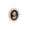 Retro Pearl Beauty Brooch: Vintage Drip Oil Corsage Jewelry Pin