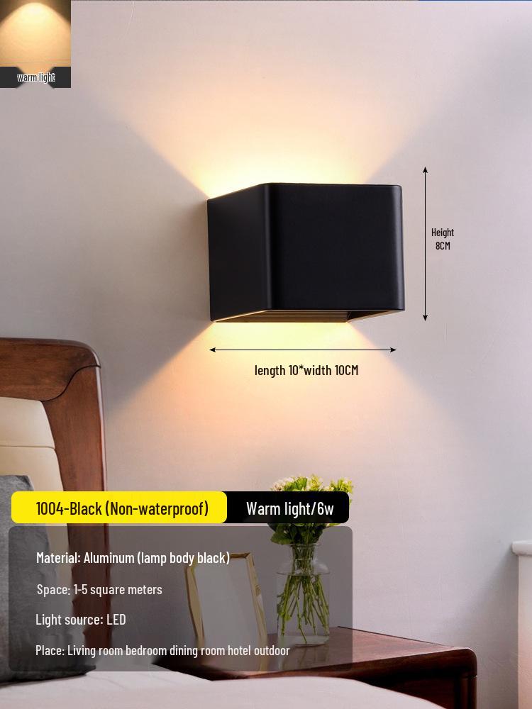 2025 Sleek LED Wall Lamp: Waterproof Bedside, Living Room, Outdoor & Entrance Decor