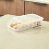 Egg Storage Box Plastic Automatic Rolling Transparent Thickened Grooved Egg Storage Container for