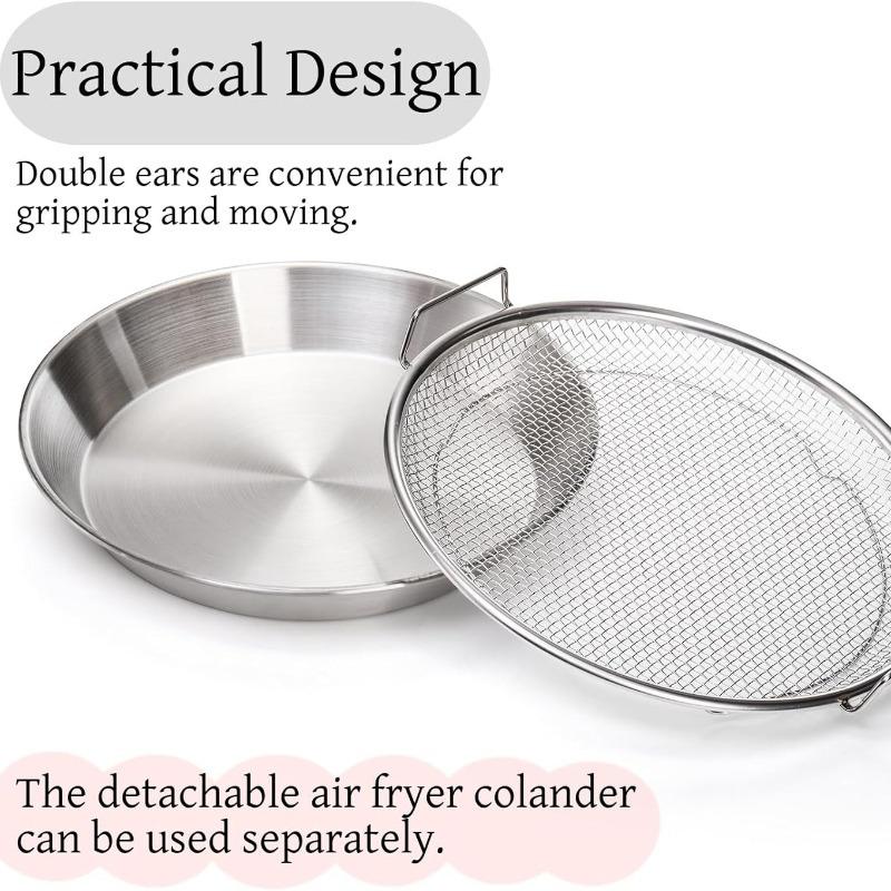 Edelstahl Ölfilter Schale, Wiederverwendbarer Runder Netzkorb, Frittieren Grillen, Küchensieb, Obst Gemüse Wasserfilter