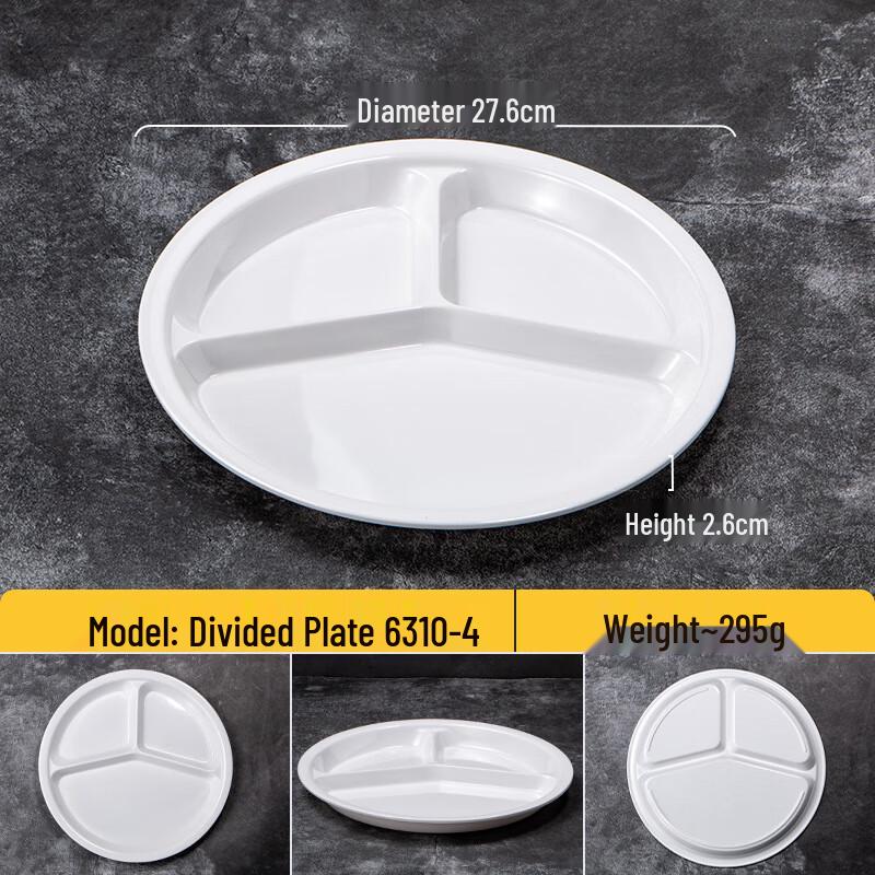 Commercial Melamine Divided Meal Tray