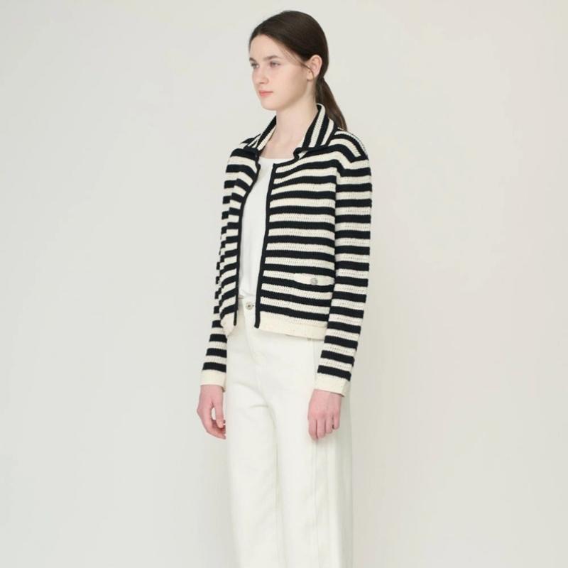 Bcbg Stripe Open Knit Cardigan B6m3g170