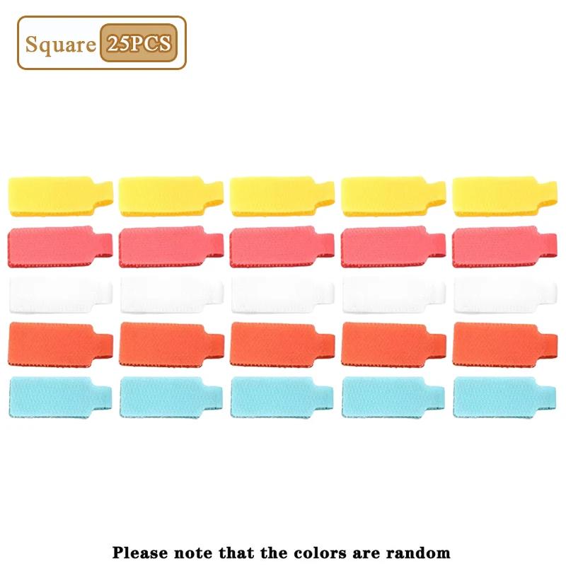 5-100PCS Cable Label Writable Colored Cable Identification Sticker Self-adhesive Writable Wire Classification Strap