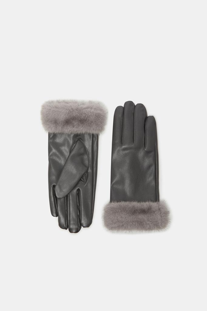 COURONNE Fur Trim Gloves_Rchax25642Gyx