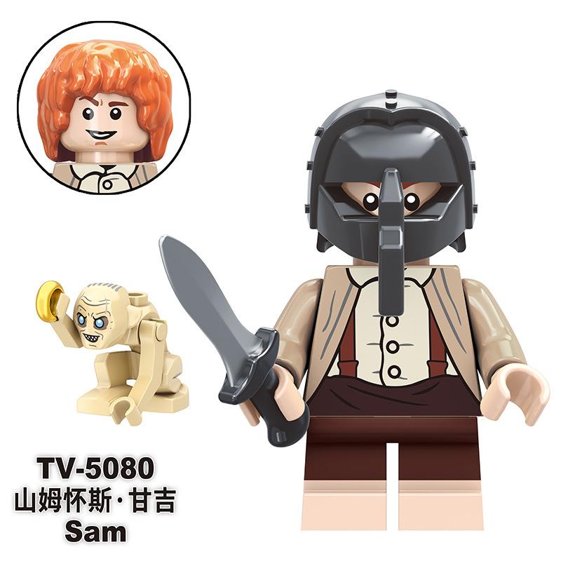 Big Movie Series TV6 Lord of the Rings TV6 Strong Orc TV6 Boy Assembled Building Block Toy Bag
