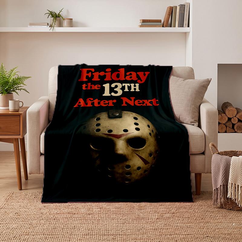 Friday the 13th Soft Warm Flannel Blankets Comfortable Blanket for Home Decoration Gifting