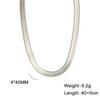 Simple Snake Chain Gold Necklace Unisex Fashion Jewelry Popular Collarbone Chain