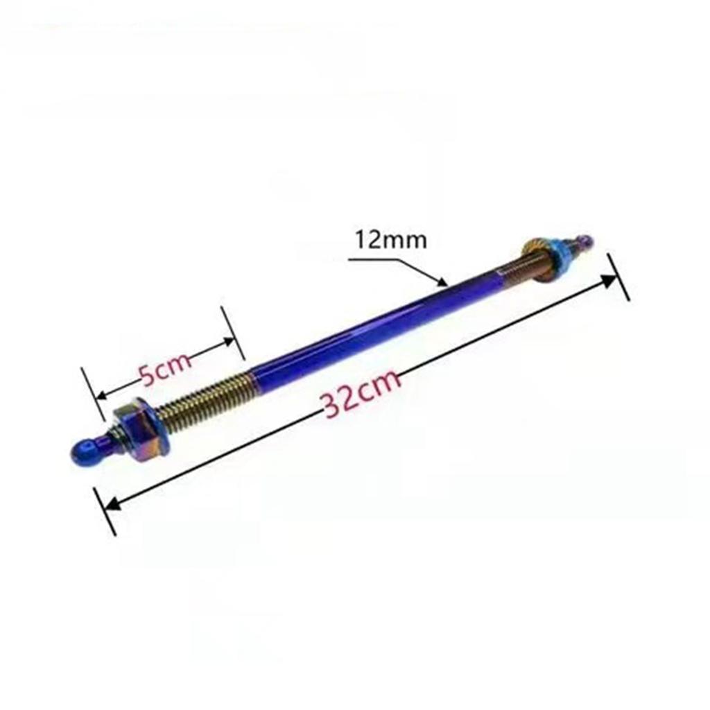 Silver/Multicolor/Gold M12 X 240mm - 400mm Titanium Alloy Front Wheel Axle Shock Axis For Honda Yamaha RSZ Niu Dirt Bike