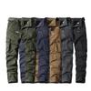 Pantalones Cargo Tácticos Verdes del Ejército para Hombre con Cinturón