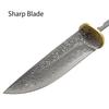 Grote Damascus Staal Huishoudelijk Vast Mes Blanks DIY Halfafgewerkte Blanks Utility Mes met Koperen Plaat