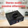 Attenuatore Audio Stereo Passivo Compatto Costruzione Metallica Resistente per Audio Chiaro Studio Evento all'Aperto