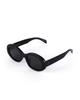 Hangeul Hangeul Sunglasses New Oval Black