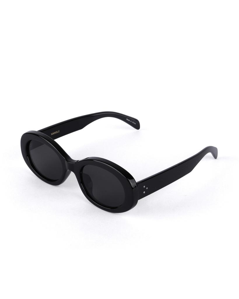 Hangeul Hangeul Sunglasses New Oval Black