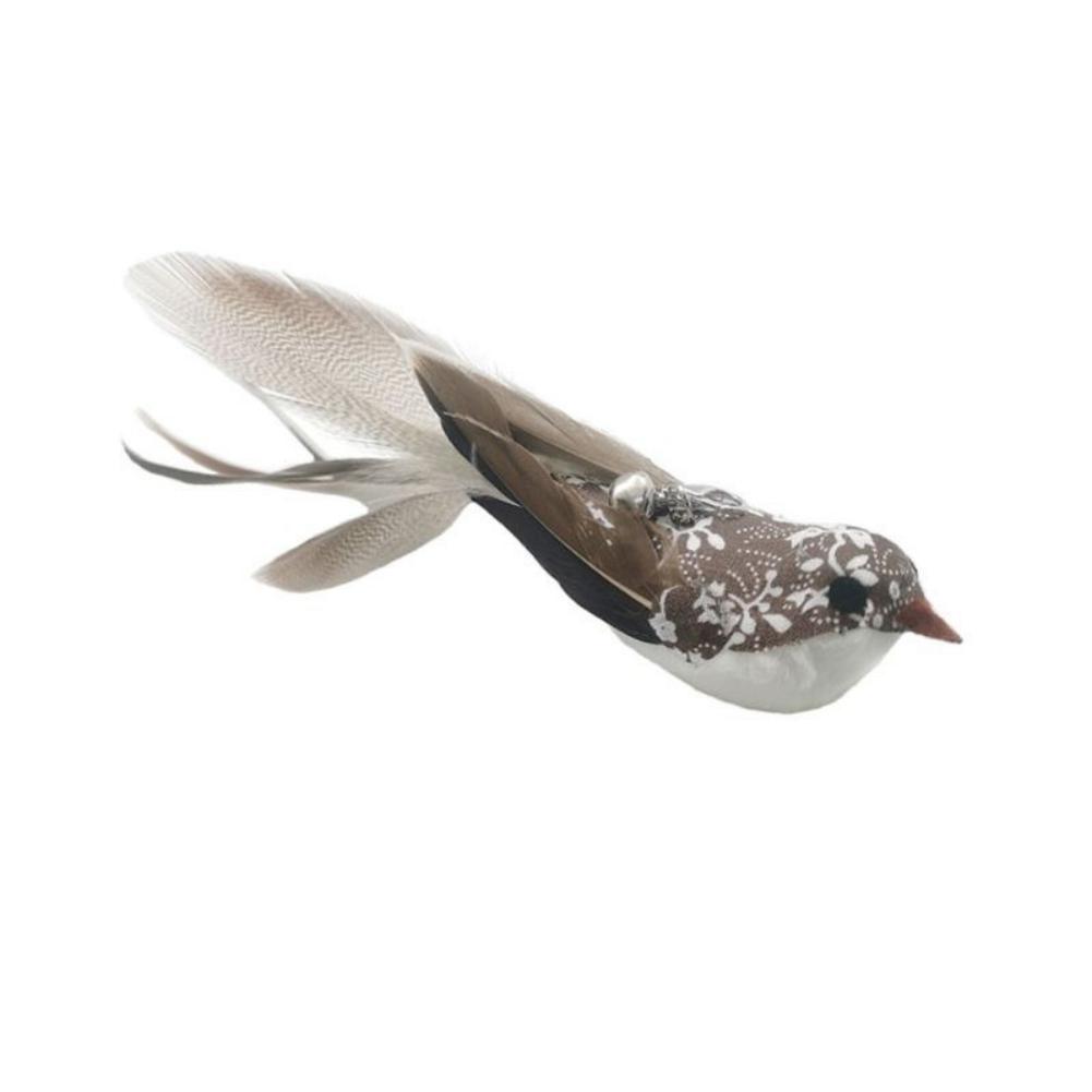 Simulation Bird Cat Toy Feather Bird with Bell Kitten Wand Toy Replacement Heads Cat Teaser Interactive Cat Toy Accessories