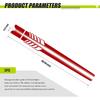 2 PCS Car Side Skirt Decals, 88.58" X 4.52" Long Stripes Stickers, PVC Auto Personalized Stickers, Waterproof Body Decoration, Universal For Most