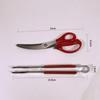 Korean BBQ Stainless Steel Kitchen Scissors & Tongs Set