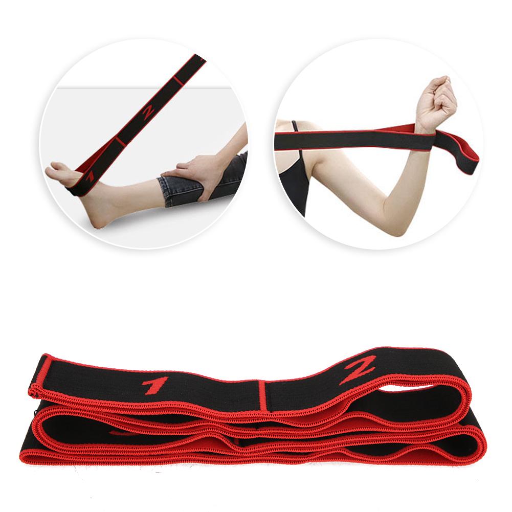 Yoga Stretch Strap Sport Fitness Indoor Yoga Strength Training Resistance BeltRed