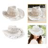 Chapéus de Cowboy Ocidentais Clássicos para Mulheres - Perfeitos para Casamentos ao Ar Livre e Festas de Verão