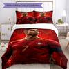 Set Biancheria da Letto Cristiano Ronaldo Traspirante Copripiumino con Federe Biancheria da Letto Decorativa per Camera da Letto Decorazione Casa Regalo di Compleanno