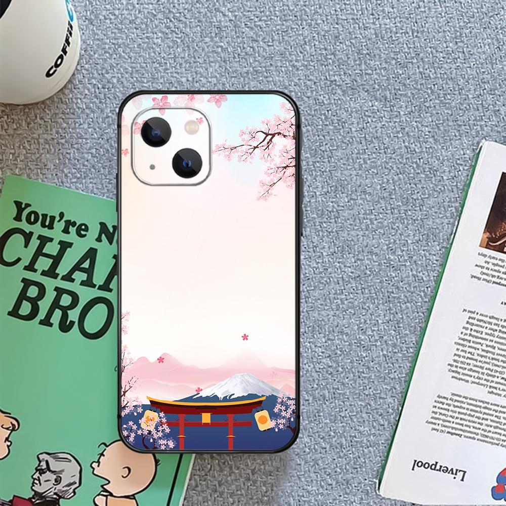 Mount Fuji Japan Art Phone Case Cover Coque For Iphone Xiaomi Mi Samsung Galaxy Redmi Note A S 11 12 13 14 15 22 23 24 5G Pro Plus Max Fe Ultra