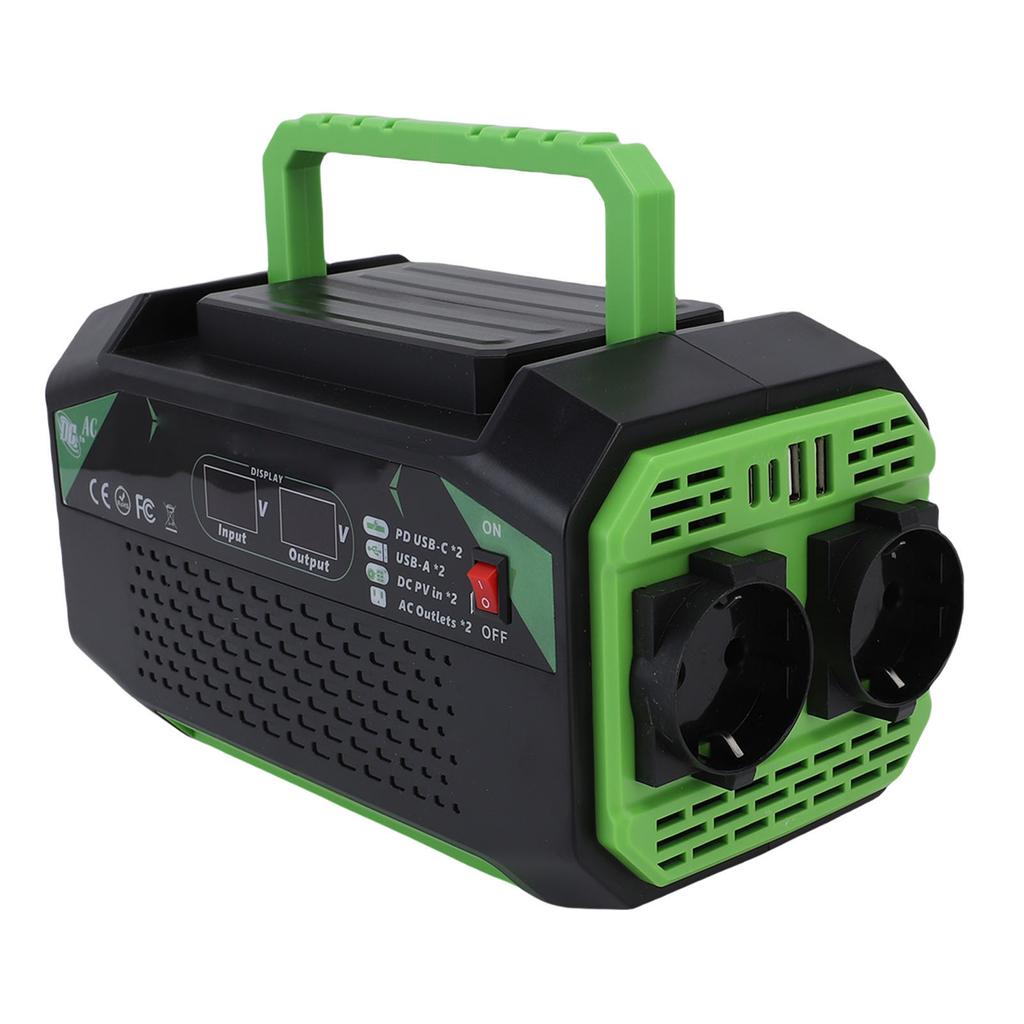 300W Car Power Inverter DC 12V to AC 220V Car Inverter with 2 USB Ports 2 Type C Ports 2 AC Outlets Fast Charging