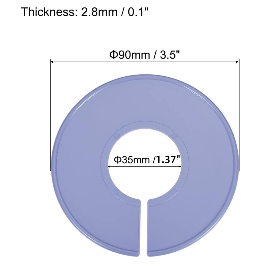 Colorful Plastic Clothing Divider Rings: Round Size Markers for Garments