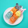 Catnip  Toy Cartoon Animal Shaped Sound Scratch Resistant Plush Catnip Fragrance Toy
