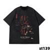Giappone Classico Gioco di Combattimento Samurai Sekiro Maglietta Samurai Unisex Donna Lavata Vintage Larga Cotone Oversize Streetwear Hip Hop Maglietta
