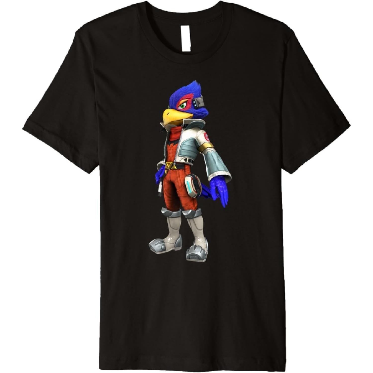 Star Fox Falco 3D Poster Premium T-Shirt S