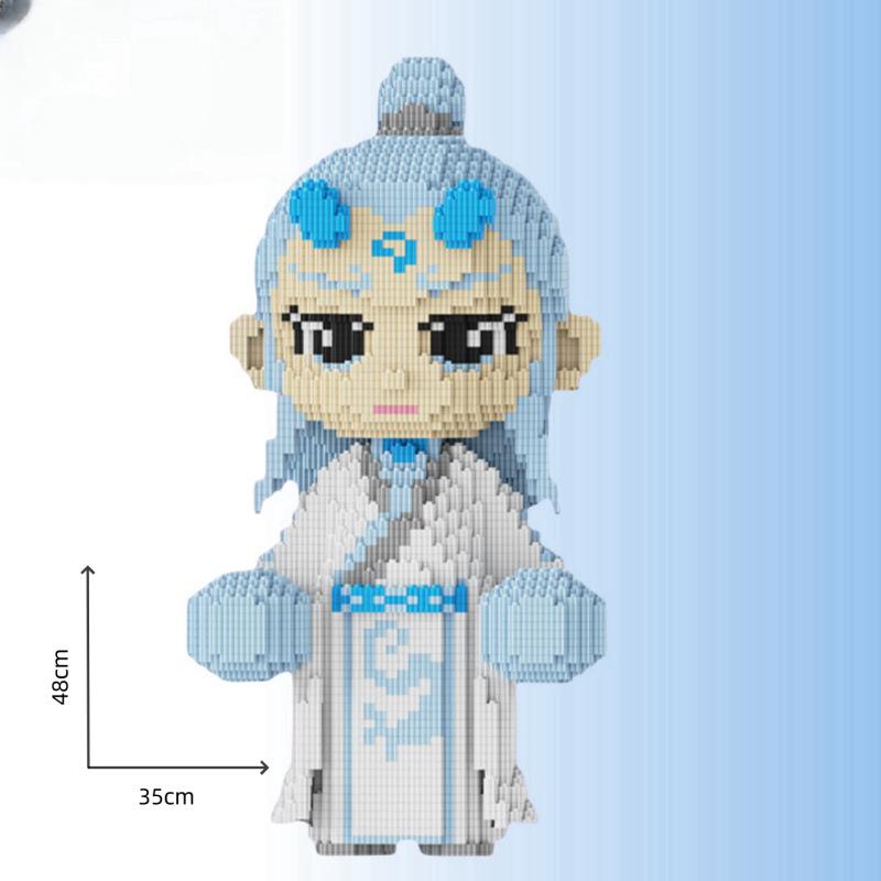 Magic Child Nezha Building Block Small Particles 2025 Boys And Girls Assembled Toys Adult Version Puzzle Gift Ornament