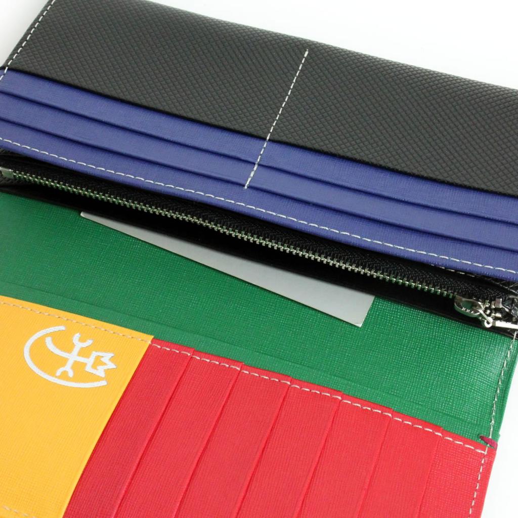 TORQUE Long Wallet with Coin Purse Long Wallet Leather Leather Accessories 096635 Black [Castelbajac]