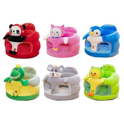 Portable Baby Sitting Chair Baby Learning Sit Sofa Chair Cartoon Animal Pattern Toddler Couch Seat for Infants Toddlers