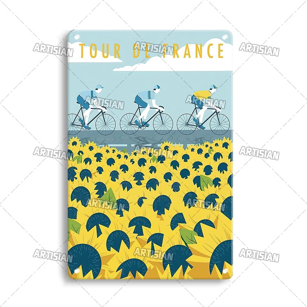 Artisian Cycling Metal Sign Bicycle Tin Poster Bike Decorative Plate Wall Decor Garage Bar Pub Club Hotel Cafe Kitchen Home