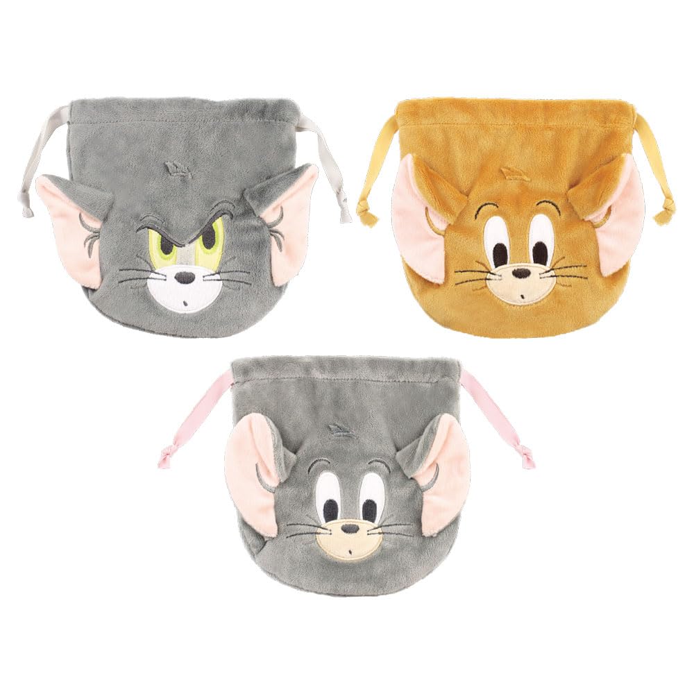 Tees Factory Tom and Jerry Plush Drawstring H170 X Bag, TF, W160mm, TJ-5530470TF