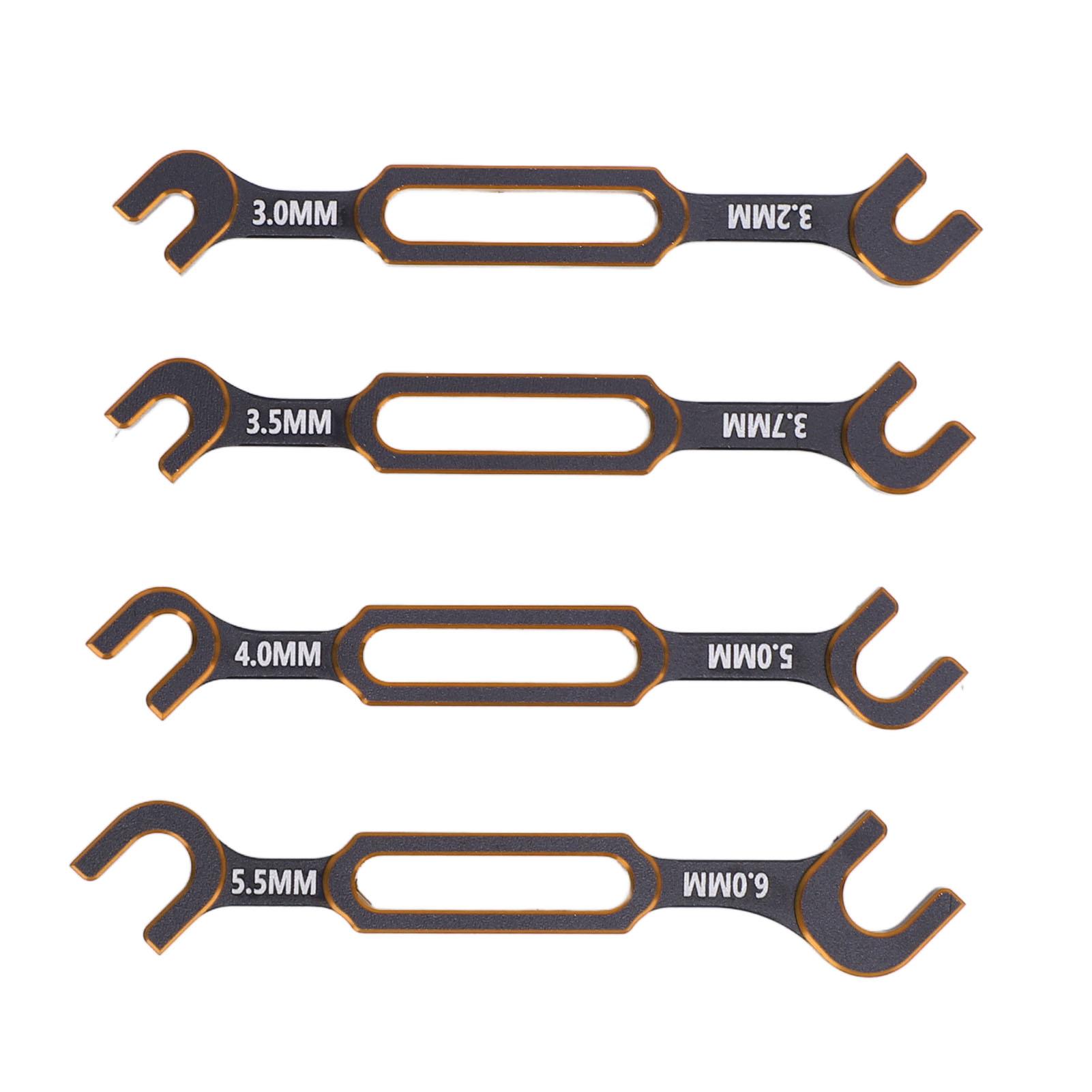 

RC Repair Tool RC Wrench Aluminum Alloy Portable Turnbuckle Nut Ball Joint Remover 3.0 3.2 3.5 3.7 4.0 5.0 5.5 6.0mm for Drone жёлтый